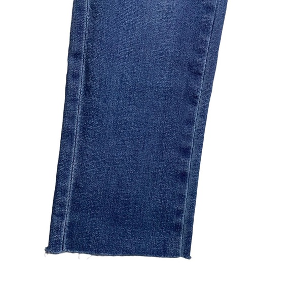 Joseph Ribkoff Mid Rise Skinny Stretch Jeans Floral Patch Black Rhinestones 2 - Picture 5 of 16